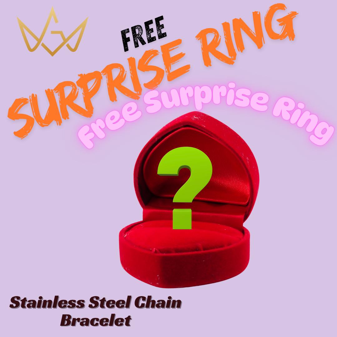 Premium Finish Stainless Steel Chain Bracelet (Black and Pearl White) – Free Surprise Ring Included! - jewel dots