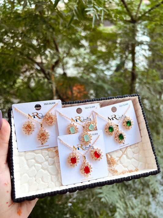 Royal Bloom charm Radiance Collection - Timeless Elegance in Every Color - jewel dots